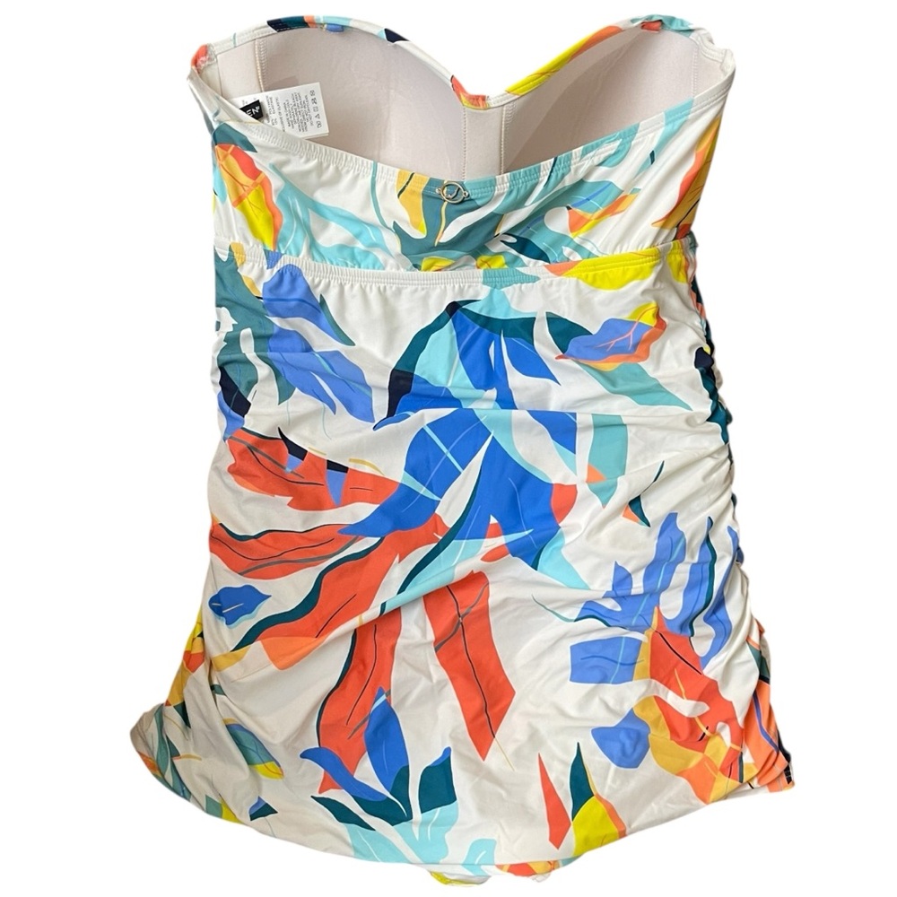 NWT Jantzen Multicolor One-piece Halter Strap Swimsuit‎ 12 - Picture 3 of 8